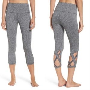 Nordstrom Zella Camila Lattice Crop Leggings M